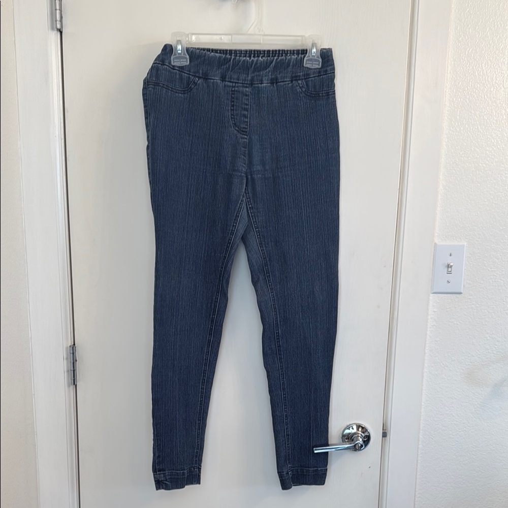 Venus Blue Jeggings with Elastic Waistband and Streamlined Fit size small